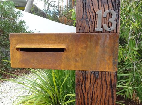 corten steel letter boxes australia|corten steel mailbox.